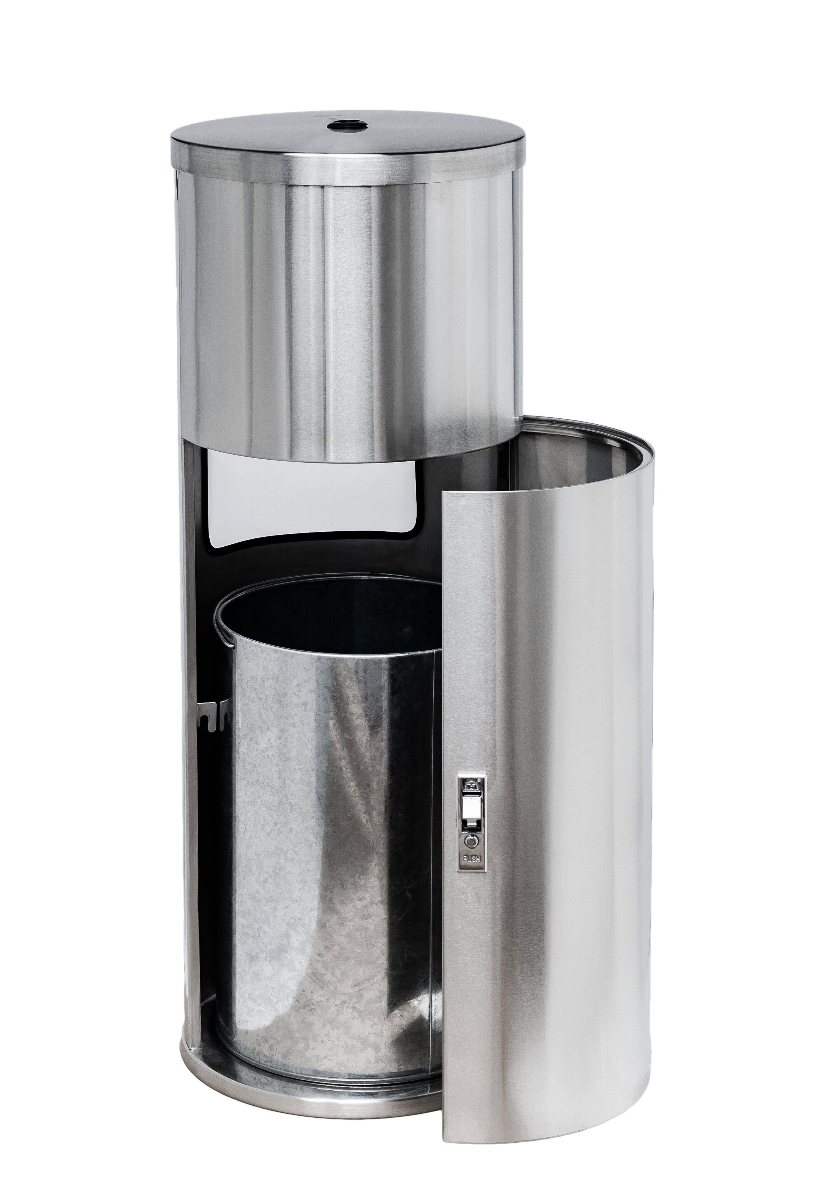 Crown Products Silver 37-1/2 in. Floor Mount Stainless Steel Wipe Dispenser 