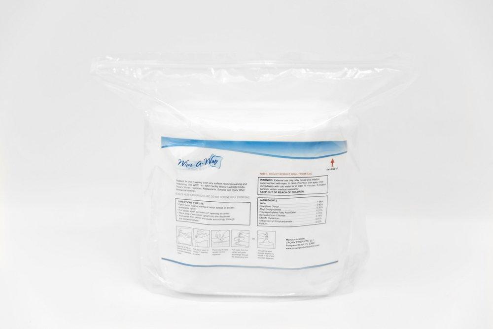 Crown Products White Facility Wipes in White 