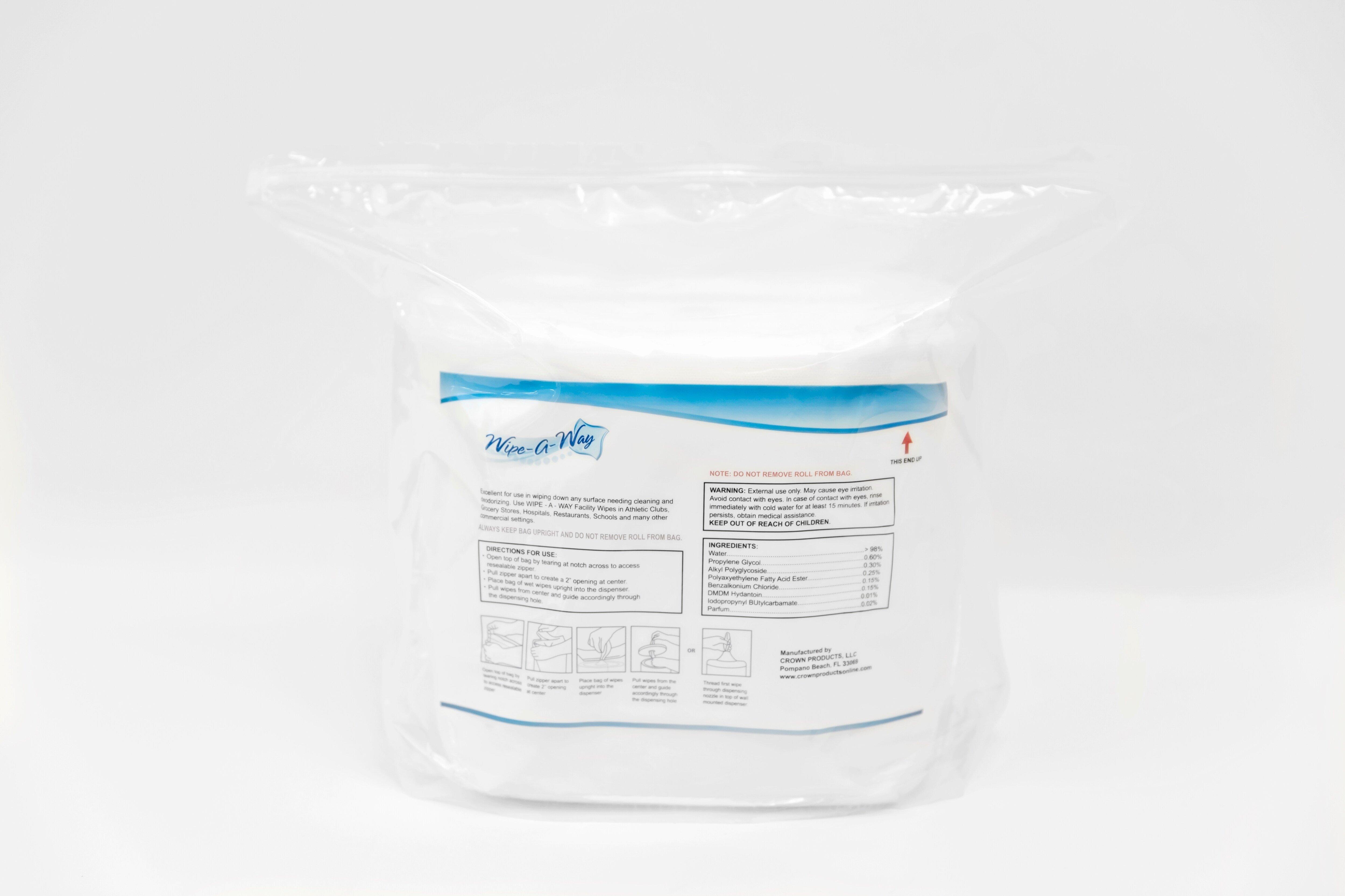 Crown Products White Facility Wipes in White 