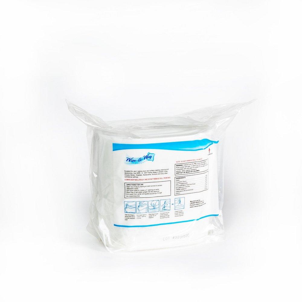 Crown Products White Facility Wipes in White 