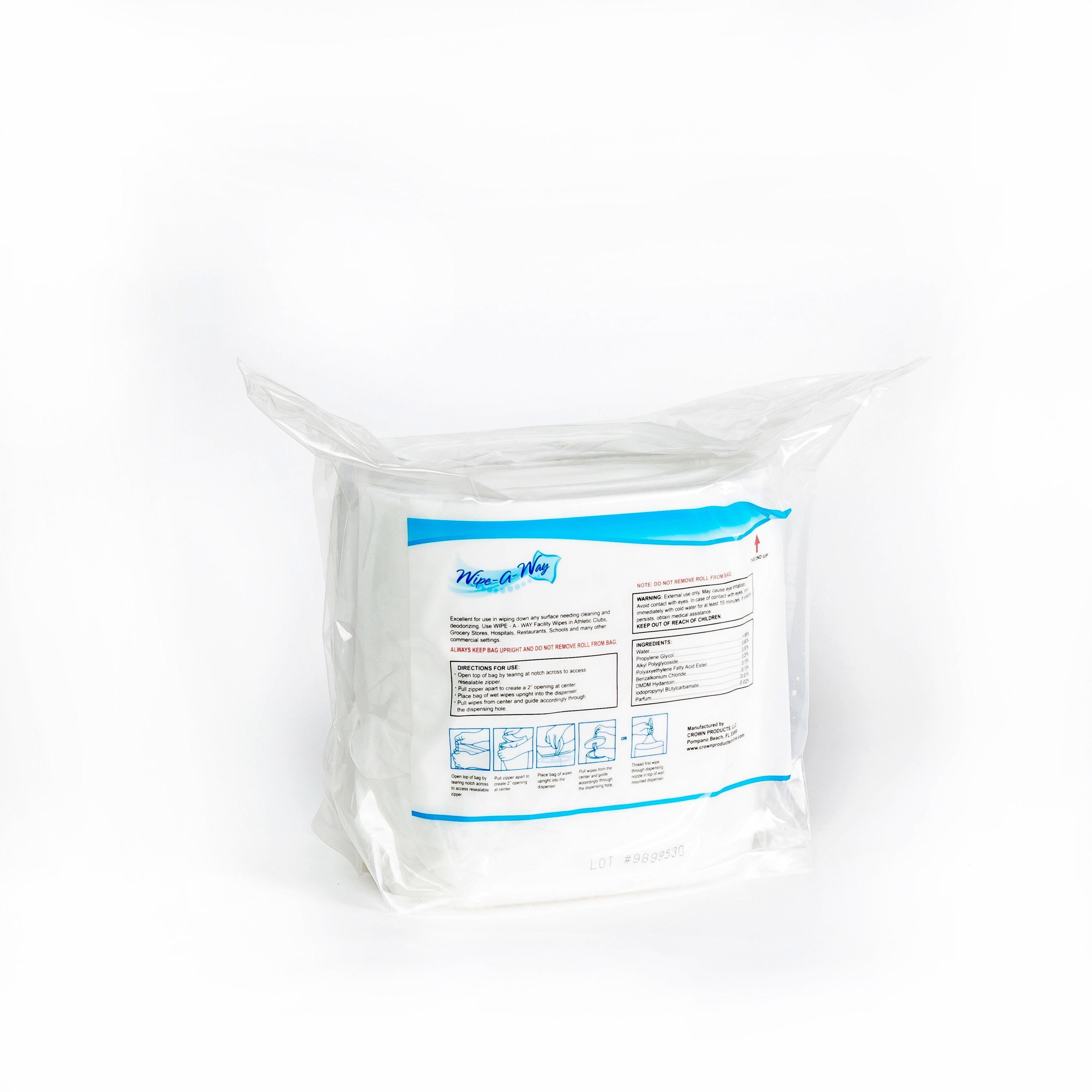Crown Products White Facility Wipes in White 