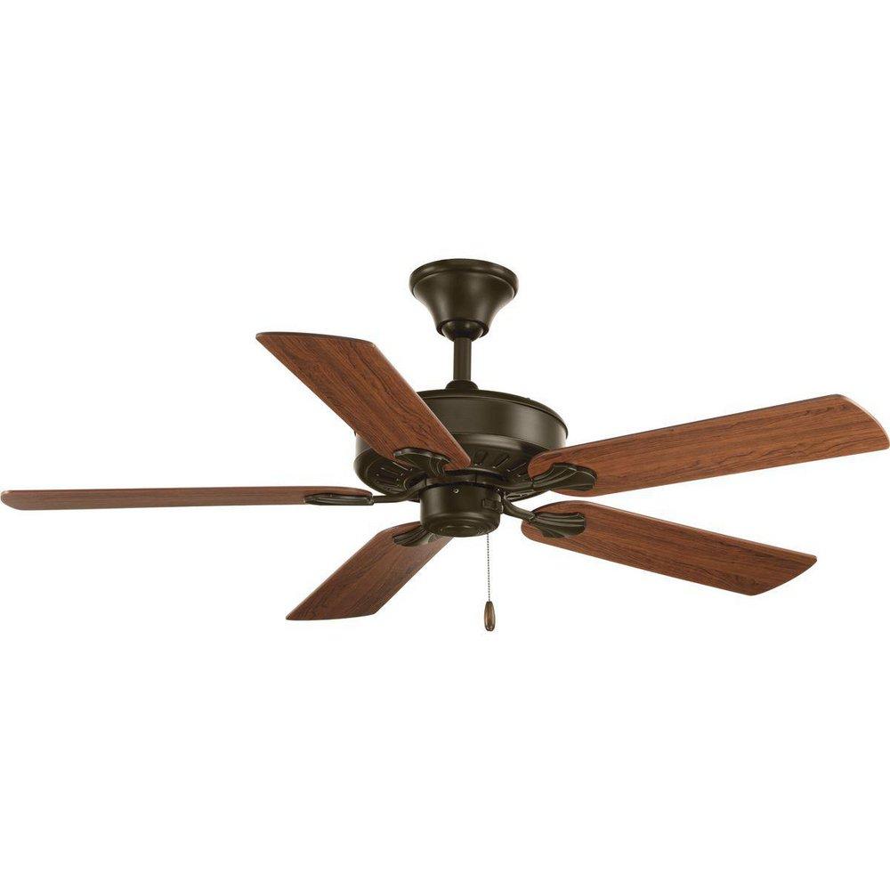 Progress Lighting Antique Bronze 70W 5-Blade Ceiling Fan 