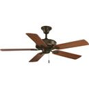 Progress Lighting Antique Bronze 70W 5-Blade Ceiling Fan 