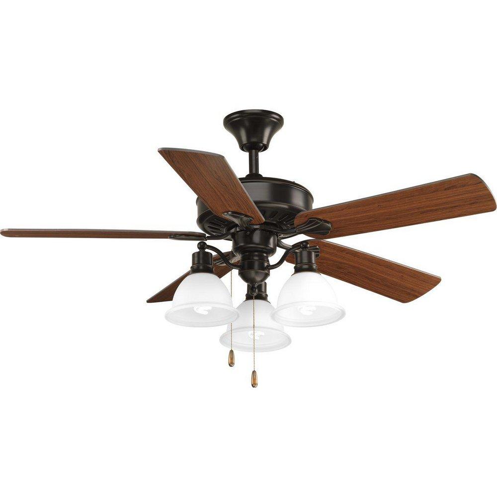 Progress Lighting Antique Bronze 70W 5-Blade Ceiling Fan 