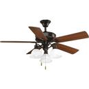 Progress Lighting Antique Bronze 70W 5-Blade Ceiling Fan 