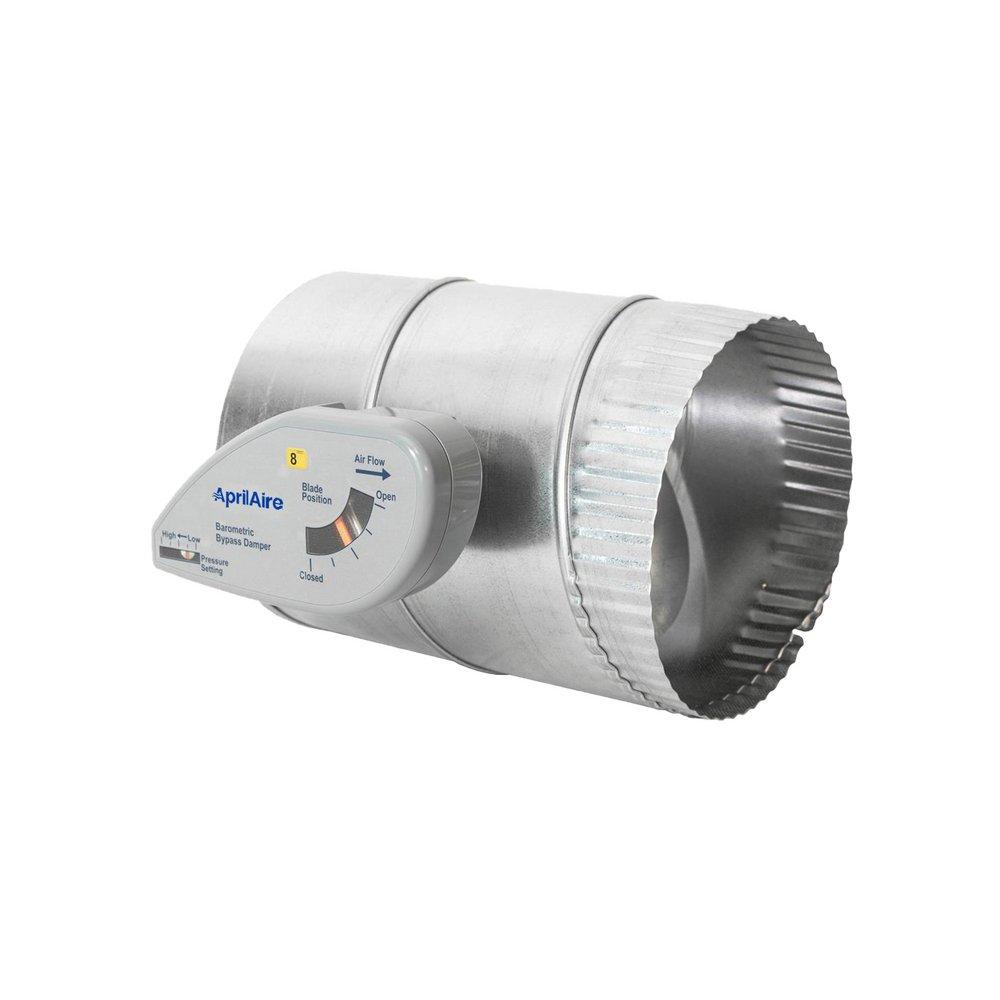 AprilAire Silver Galvanized Steel Barometric Bypass Damper 