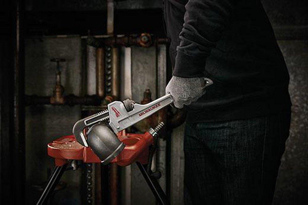 Milwaukee&reg; Silver Aluminum Pipe Wrench 