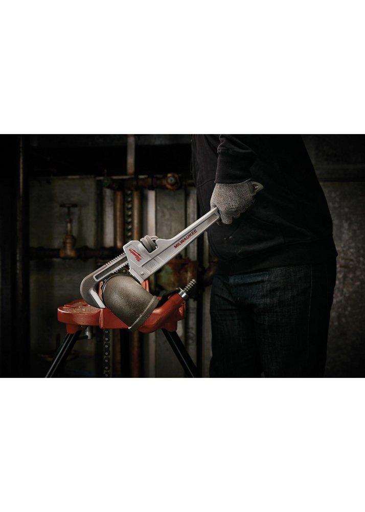 Milwaukee&reg; Silver Aluminum Pipe Wrench 