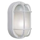 LED Nautical Bulkhead Oval Wall Fixture in White
