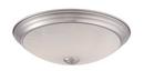 11 in. 12.5W 2700K LED Flush Mount Ceiling Fixture in Brushed Nickel