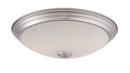 Brushed Nickel 11 in. 12.5W 2700K LED Flush Mount Ceiling Fixture 