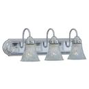 Polished Chrome 3-Light 60W Vanity Fixture 
