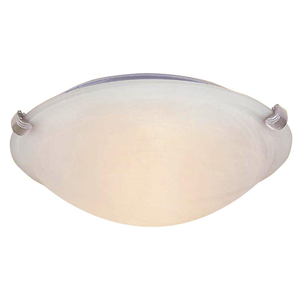 Brushed Nickel 12 in. 2-Light 60W Ceiling Fixture 