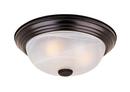 Oil Rubbed Bronze 11-13/20 in. 2-Light 60W Flushmount Ceiling Fixture 