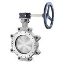 6 in. High Performance Stainless Steel Lug-Style Butterfly Valve with RPTFE Seat and Gear Operator Handle