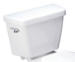 1.6 gpf Elongated Toilet Tank in White