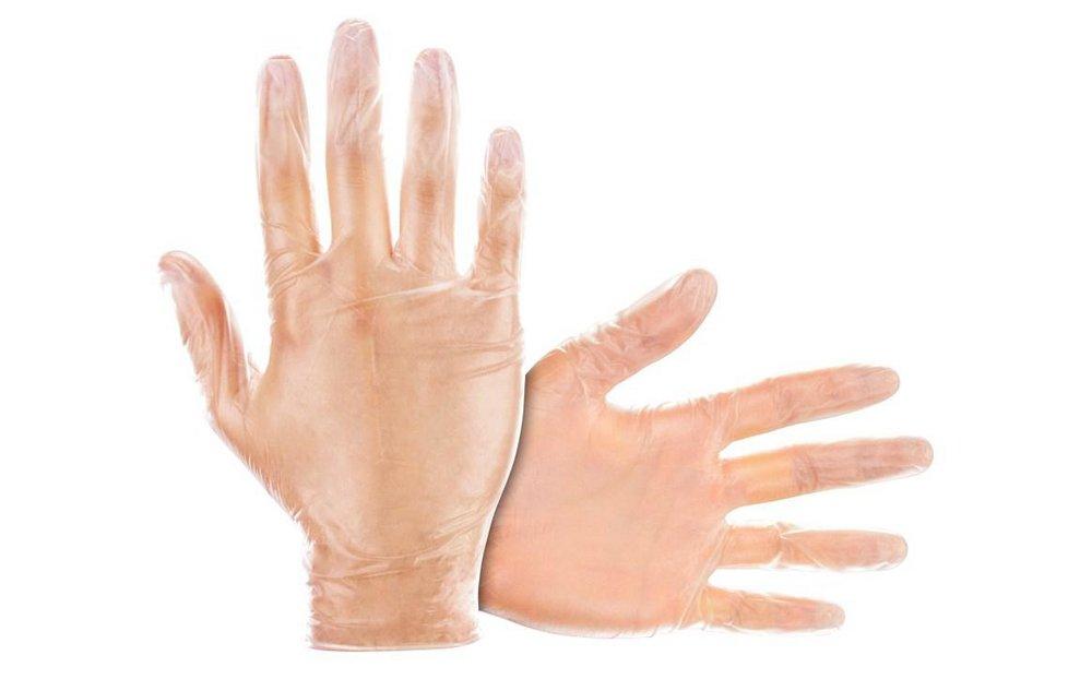 SAS Safety Clear 4 mil Powder Free Plastic Disposable Glove in Clear (Pack of 100) 