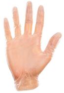 SAS Safety Clear 4 mil Powder Free Plastic Disposable Glove in Clear (Pack of 100) 