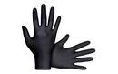 SAS Safety Black 6 mil Powder Free Rubber Disposable Glove in Black (Pack of 100) 