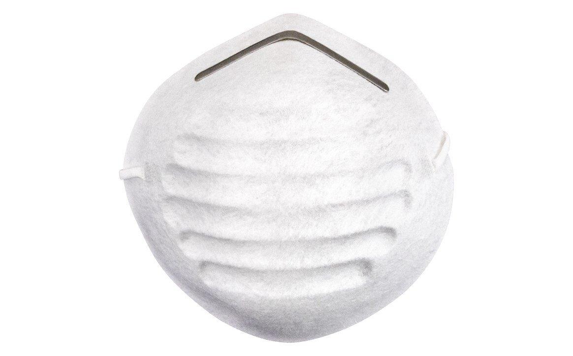 SAS Safety White Disposable Dust Mask with Elastic Straps (Box of 50) 