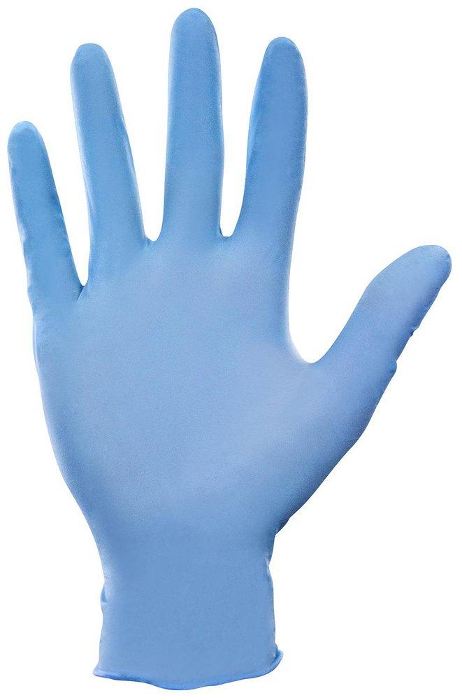 SAS Safety Blue 5 mil Powder Free Rubber Disposable Glove in Blue (Pack of 100) 