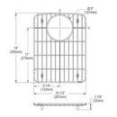 Elkay Polished Stainless Steel 11 in. Bottom Grid 