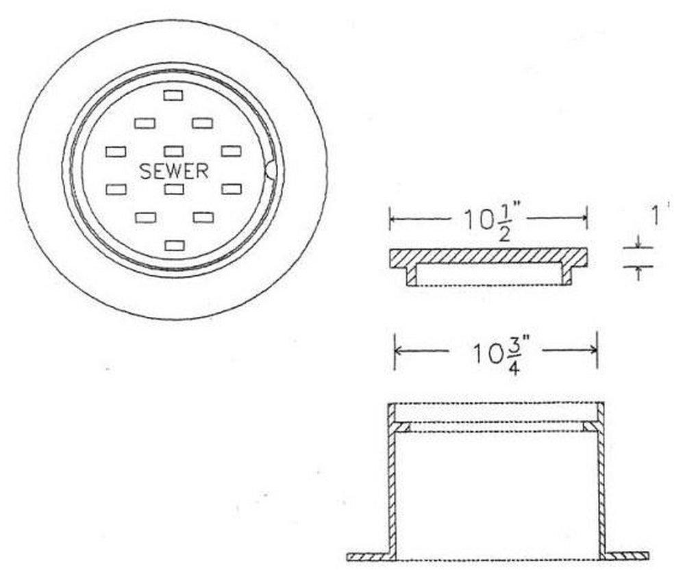 Capitol Foundry of Virginia Non-Traffic Clean-Out Cover 