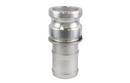 4 in. Male Adapter x Hose Shank Stainless Steel Quick Coupler