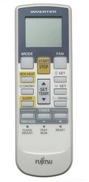 Fujitsu Plastic Remote Control for RIWH18-24AVFJ, RIWH18ASJ, RIWH24ASJ, RIWH30ASJ and RIWH36ASJ 