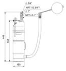 Grundfos Black SBA3-45 AW 1x110-120V 60Hz 45ft NEMA 
