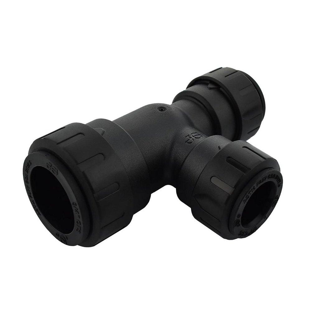 John Guest Black CTS Reducing Polysulfone Tee 