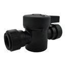 John Guest Black Plastic 160 psi Push-to-Connect Shut Off Valve 