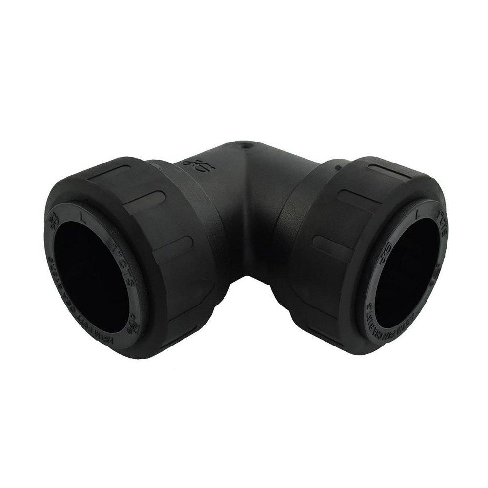 John Guest CTS Straight Polysulfone and EPDM 90 Degree Elbow 