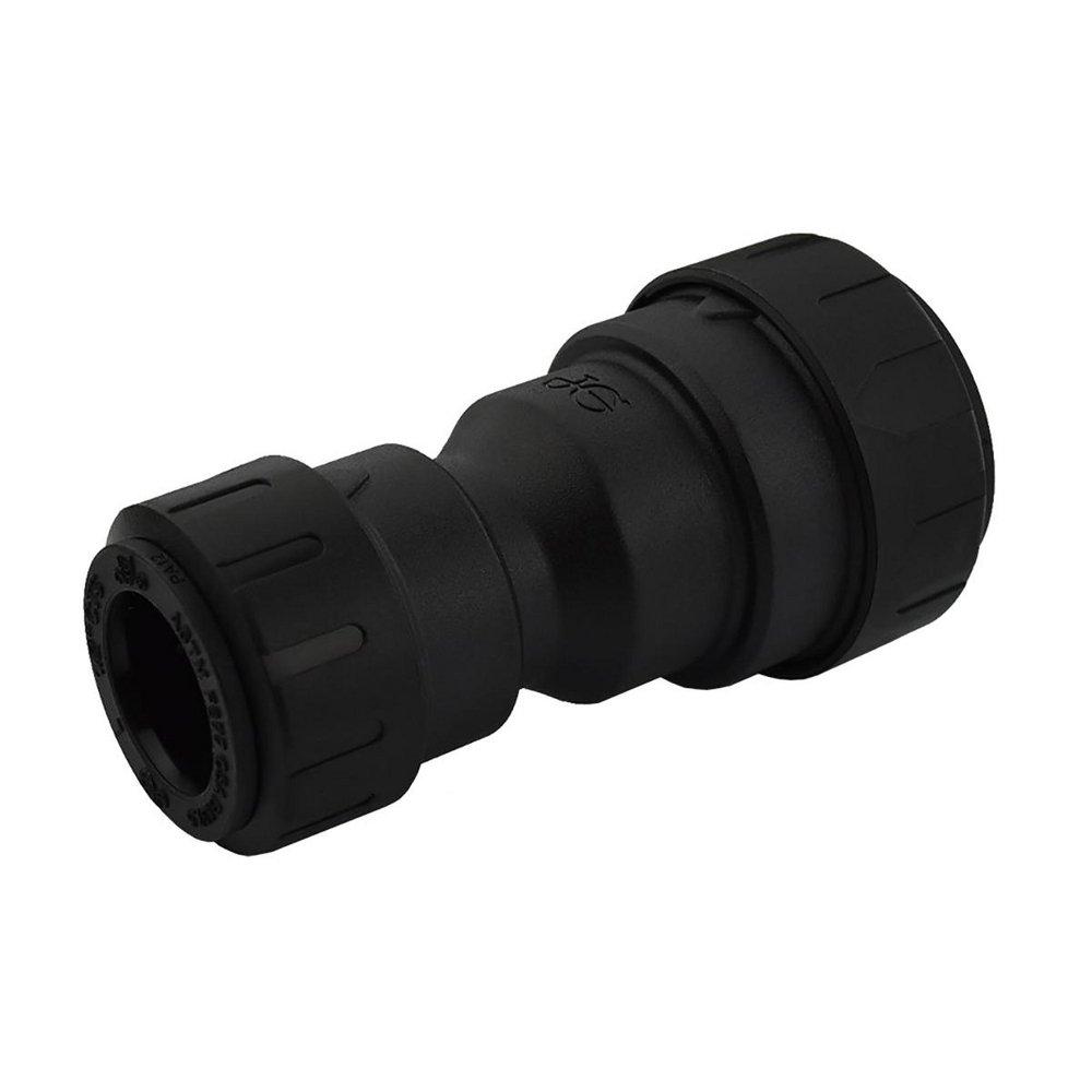 John Guest CTS Push Bulkhead Polysulfone Coupling in Black 