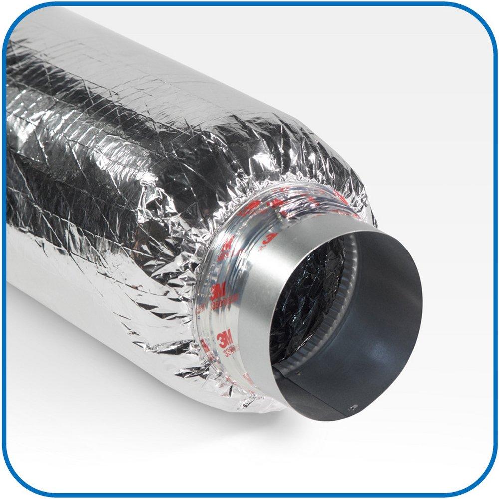 JP Lamborn Silver 5 ft. Silver R4.2 Flexible Air Duct 