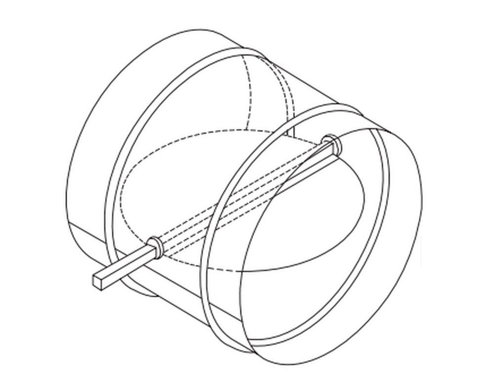 METALAIRE&trade; Mill Round Balancing Damper 