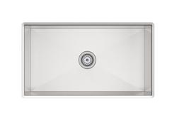 32 in. Undermount Stainless Steel Single Bowl Kitchen Sink in Satin Stainless Steel