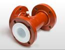 Crane Resistoflex Company Straight 150# Ductile Iron and Carbon Steel Tee with PTFE Lined 
