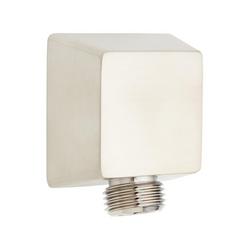 Square Water Supply Elbow for Hand Shower in Brushed Nickel