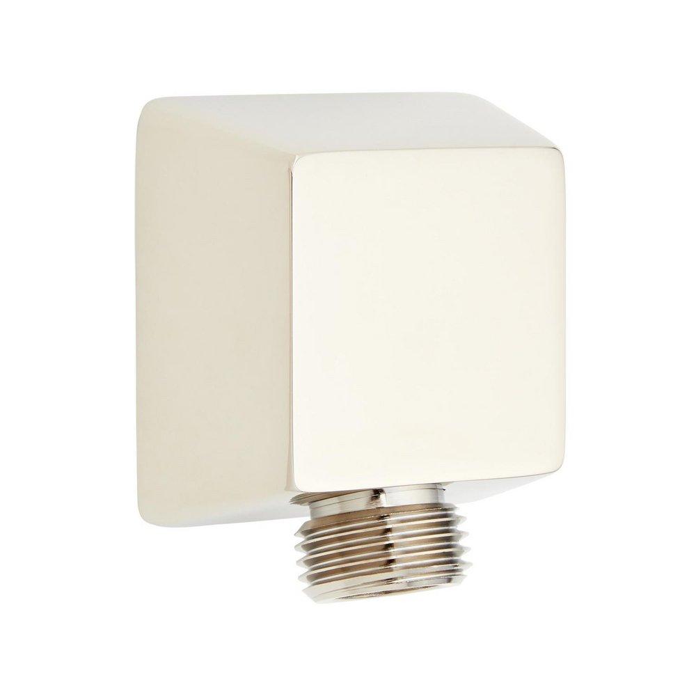 Signature Hardware Polished Nickel Square Water Supply Elbow for Hand Shower 