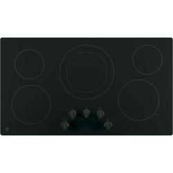 5 Burner Smoothtop Cooktop in Black on Black