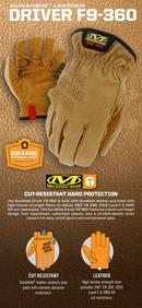 Mechanix Wear Black Thermoplastic Rubber, Foam and Rubber Padded Palm Work Gloves 