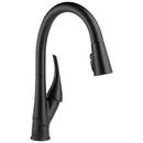 Single Handle Pull Down Touch Activated Kitchen Faucet with Three-Function Spray, Magnetic Docking, ShieldSpray and Touch2O Technology in Matte Black