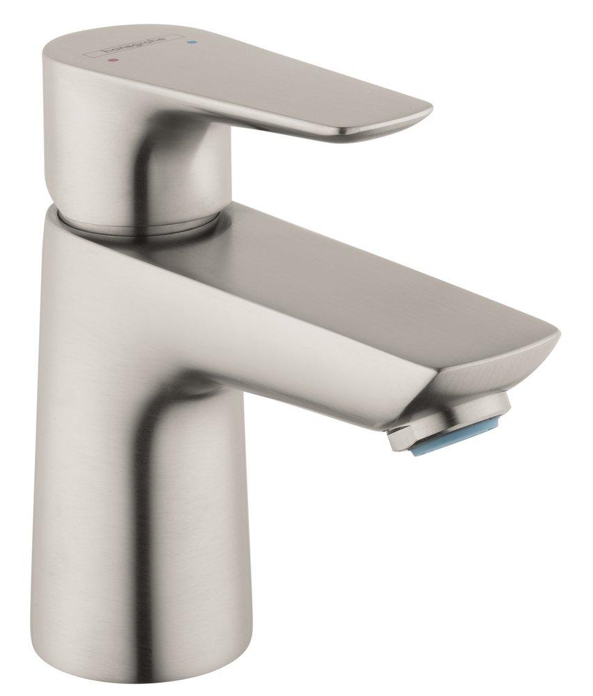 Hansgrohe Brushed Nickel Single Handle Monoblock Bathroom Sink Faucet 