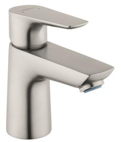 Single Handle Monoblock Bathroom Sink Faucet in Brushed Nickel