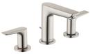 Hansgrohe Brushed Nickel Two Handle Widespread Bathroom Sink Faucet 