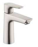 Single Handle Monoblock Bathroom Sink Faucet in Brushed Nickel