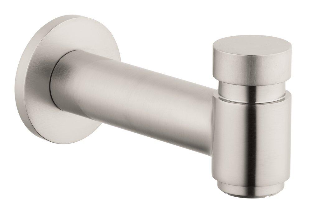Hansgrohe Brushed Nickel 1-Hole Tub Spout with Diverter 