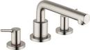 5.8 gpm 3-Hole Deck Mount Pressure Balance Widespread Roman Tub Faucet Trim with Double Lever Handle in Brushed Nickel