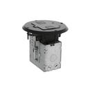 RACO Black Rubber Round Recessed Floor Box 